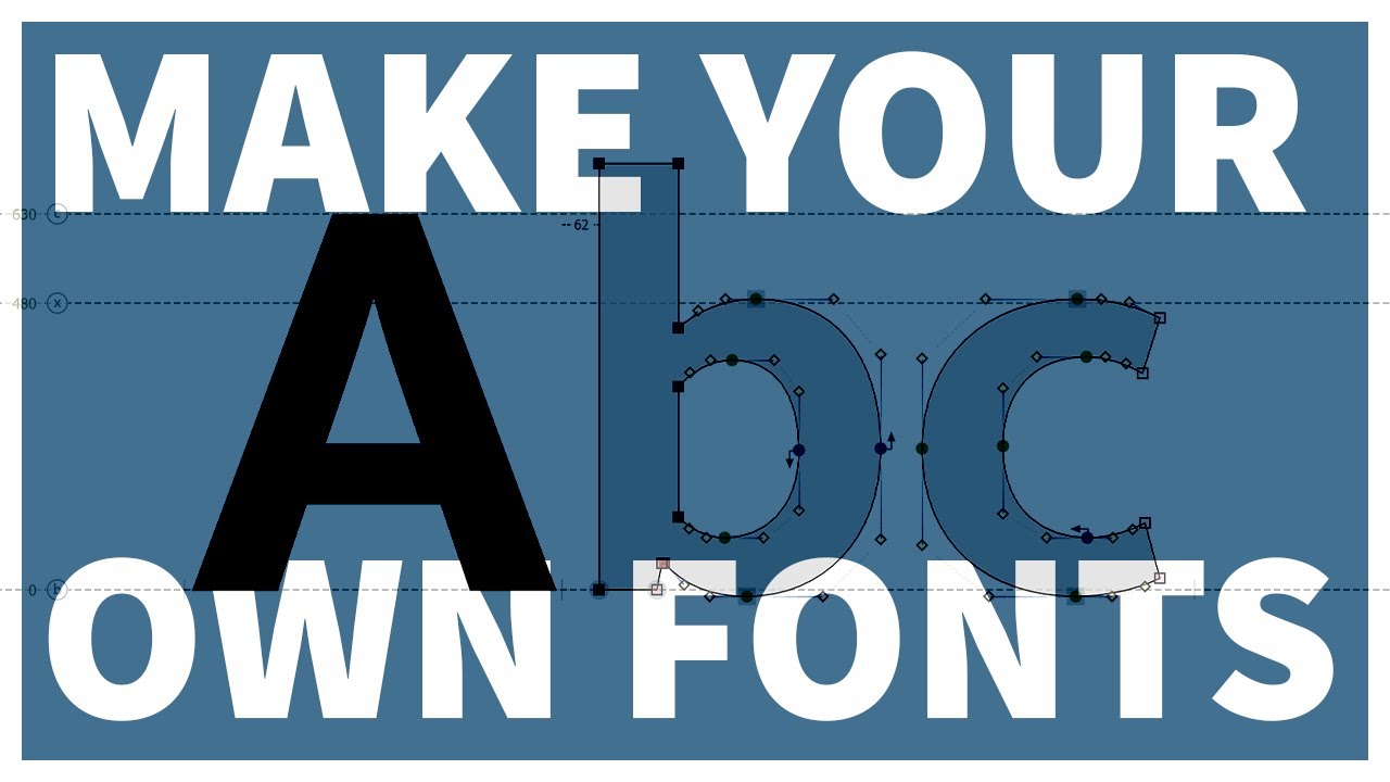 How to Make Your Own Font | Typeface Design Full Process