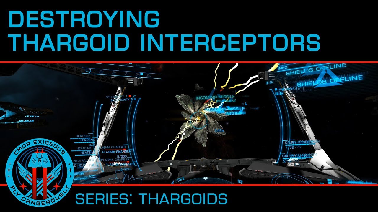 Destroying Thargoid Interceptors in Combat:Elite Dangerous (Anti-Xeno Combat, PvE, Guardian Weapons)