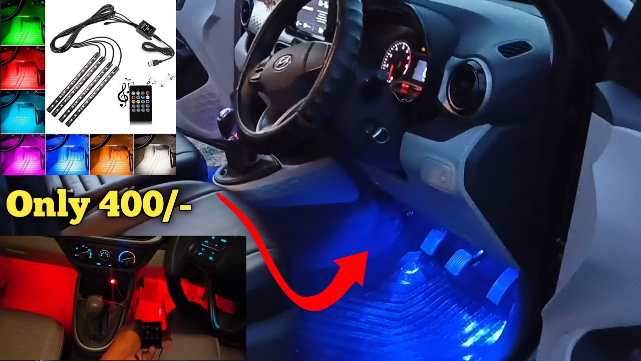 Finally!! Installing Atmosphere Lights in Hyundai Grand i10 Nios 🤩|| Worth ₹400 Multicolored