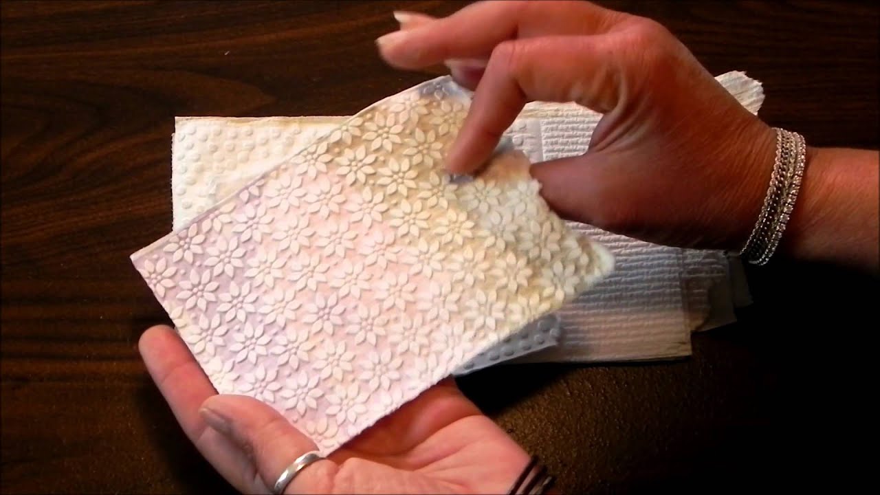 Embossing Toilet Paper - Paper crafts technique