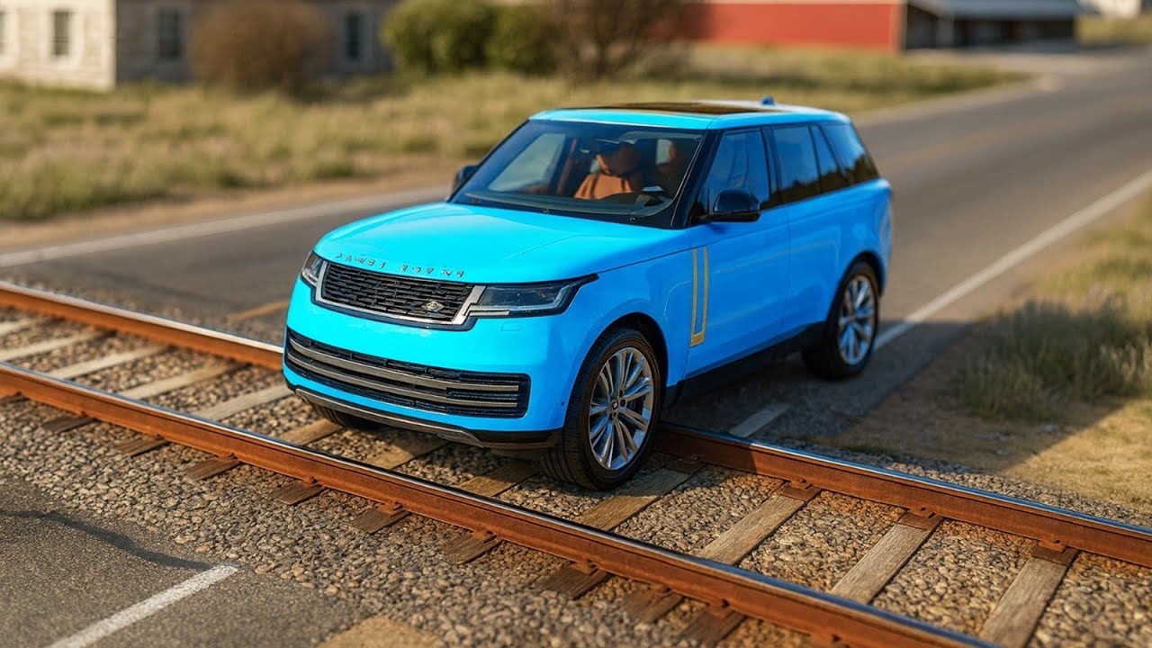 Cars vs Train Tracks Challenge #4 in BeamNG Drive!