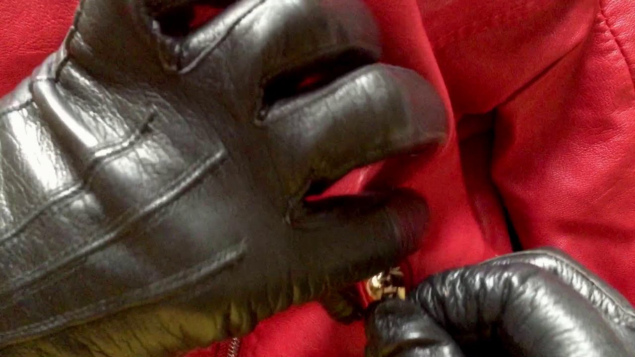 LEATHER  GLOVES🖖🤚  SQUEEZING & TWISTING🤎🖤  CREAKY  LEATHER 🎧 [[ASMR]]