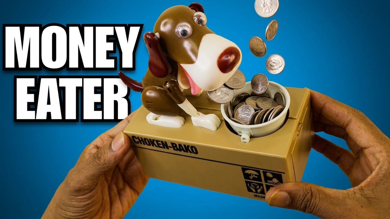 Unboxing Funny Dog Coin Bank – It Eats My Money!