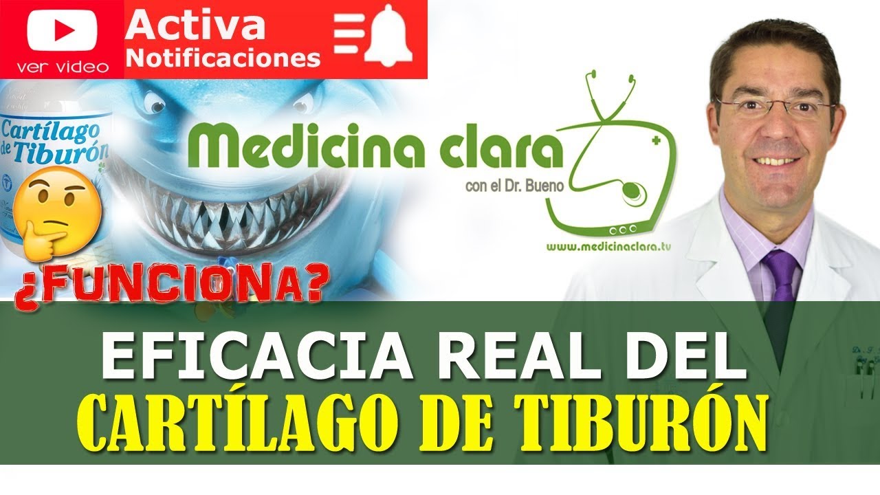 Cartílago de tiburón 🤔 ¿Realmente funciona? 👍 ¿Para qué sirve? | Medicina Clara con el Dr. Bueno