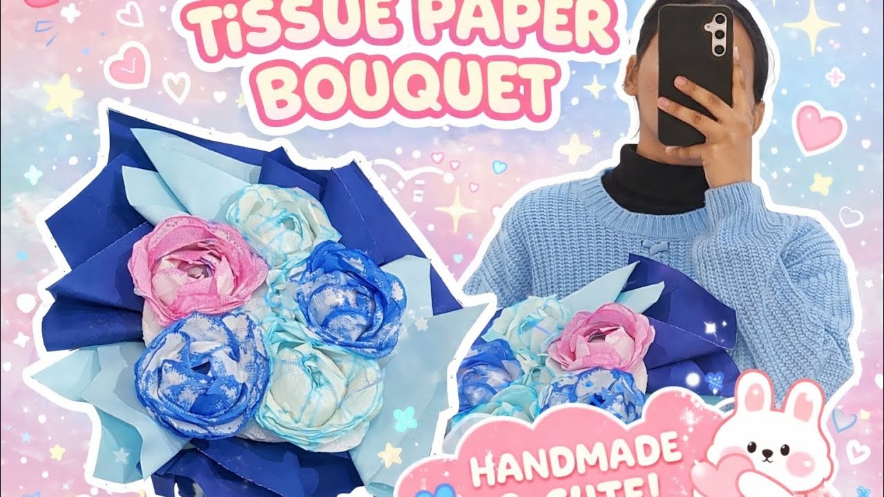 Tissuepaper bouquet 💐🌸 #handmade 🎀🌸