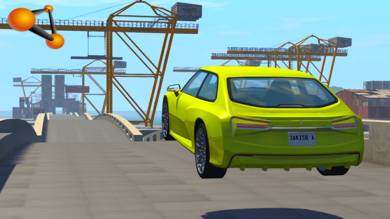 BeamNG.drive - At High Speed over Bridges