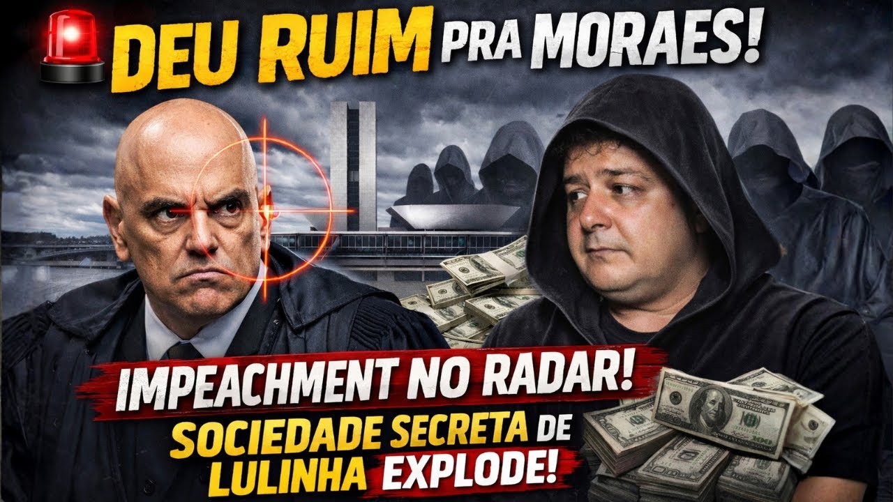 🚨 DEU RUIM PRA MORAES! Impeachment no radar e a sociedade secreta de Lulinha explode