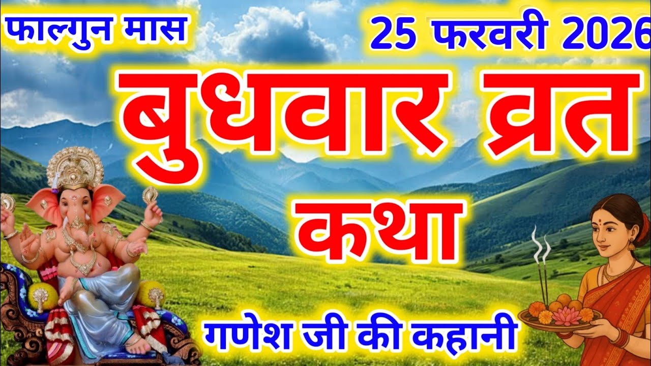Budhwar Vrat Katha। गणेश जी की कहानी//Ganesh Ji Vrat Katha-गणेश जी व्रत कथा-Ganesh Ji