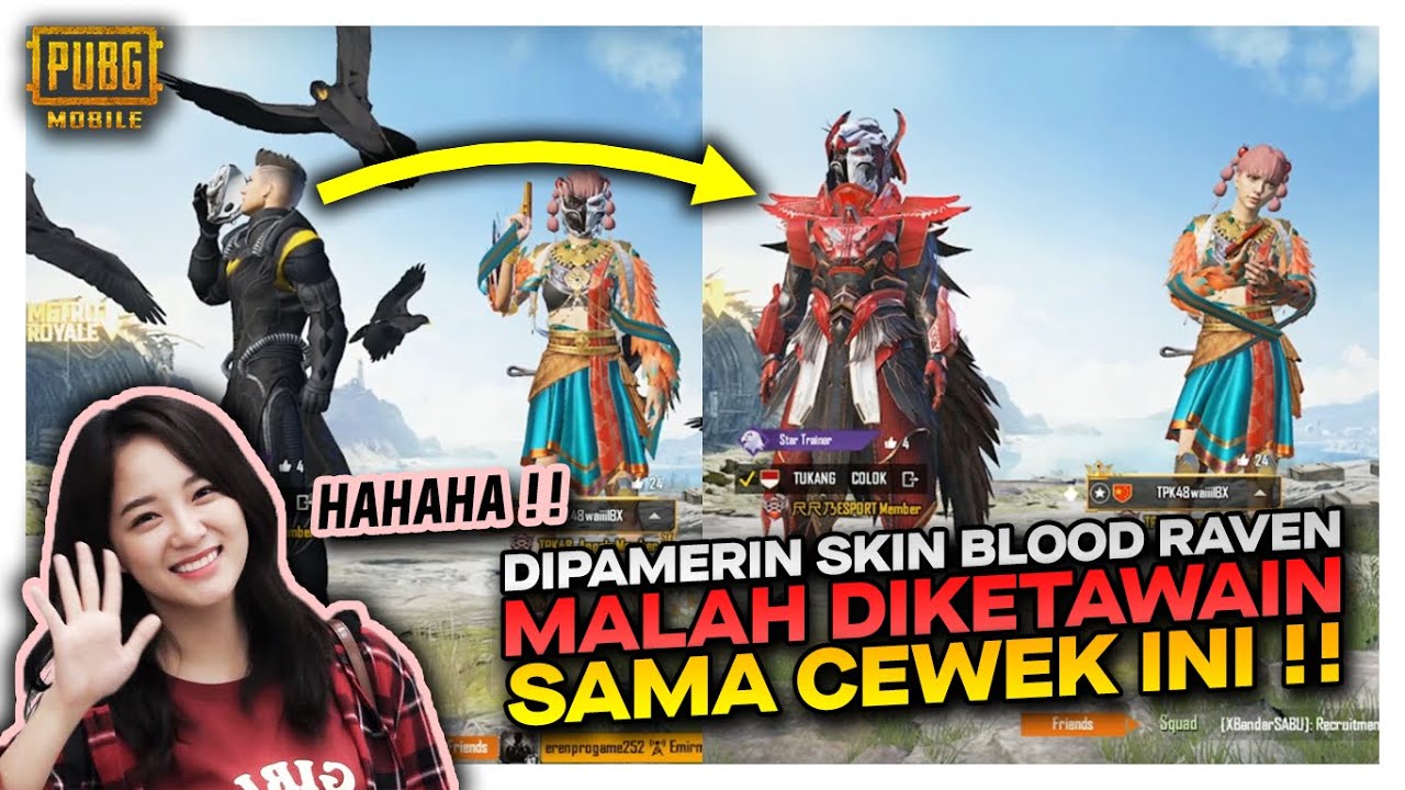 PRANK RANDOM GLOBAL PAMERIN SKIN SULTAN BLOOD RAVEN SEHARGA 18 JUTA , DIA PUN TERKEJUT - PUBG MOBILE