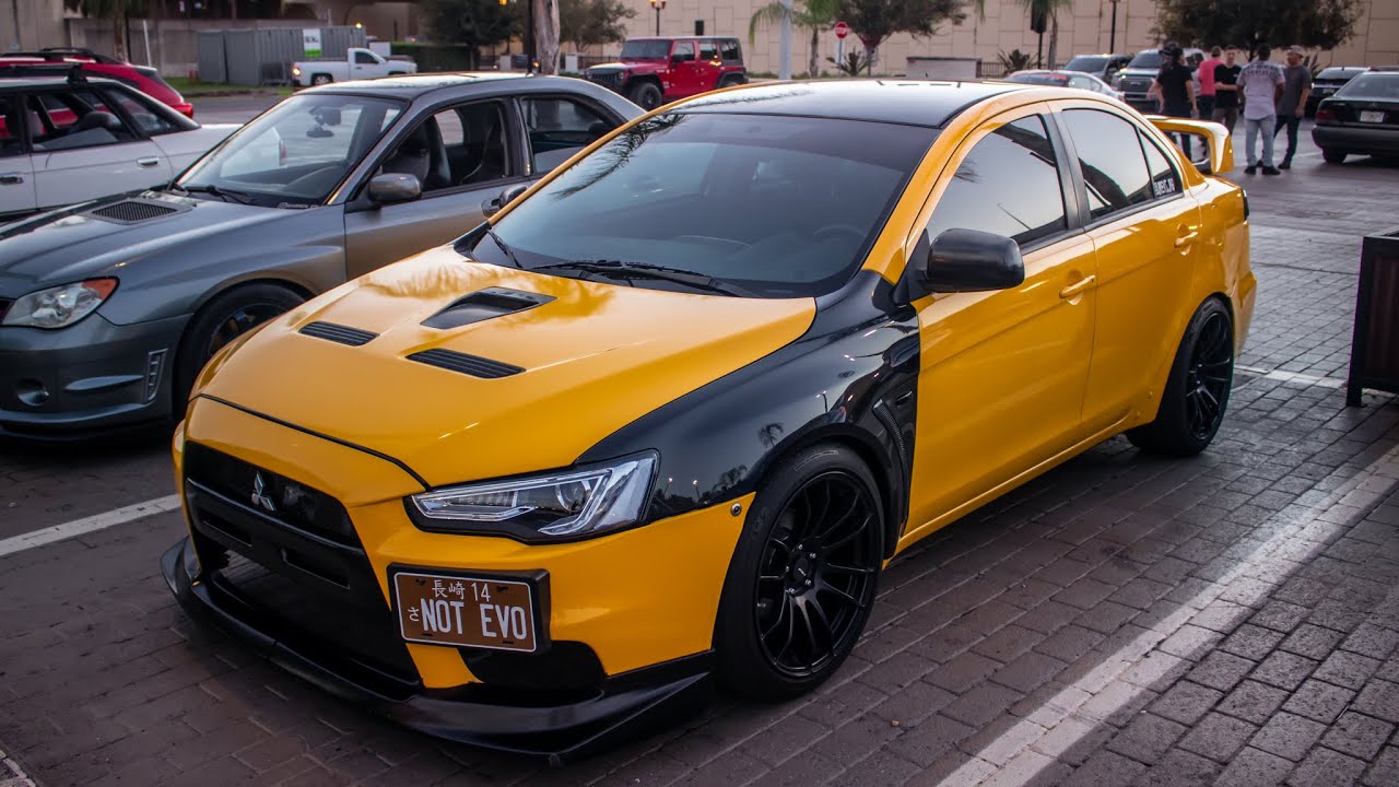 Оригинальные крылья EVO X на Lancer!!