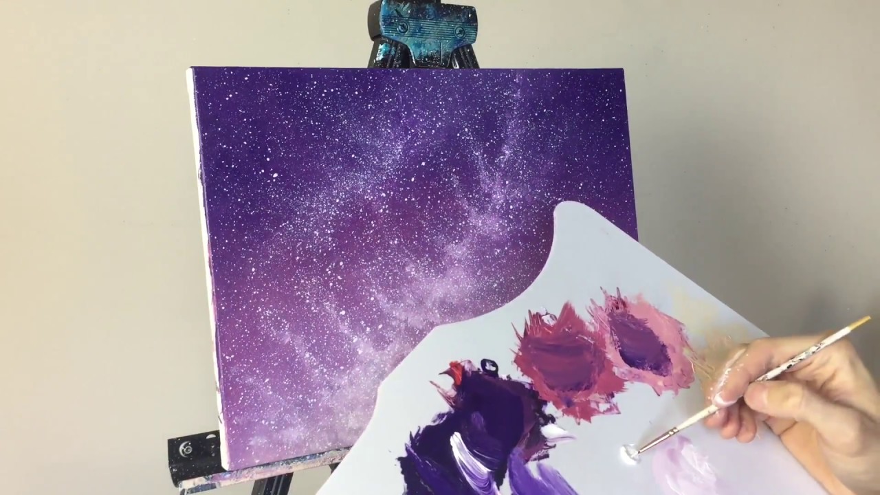 How to Paint a Starry Night Sky Collab with Painting With Jane (ColorByFeliks)