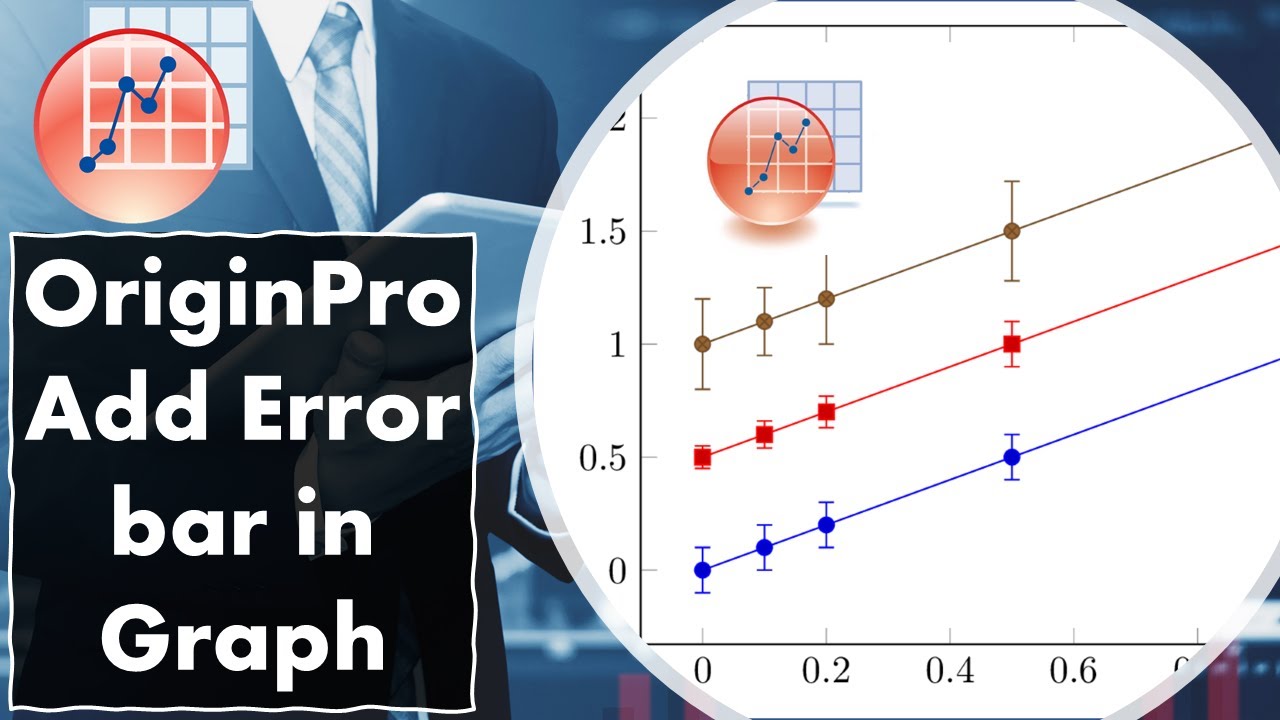 Origin | Add Error Bars to Graphs | How to add error bars in Origin