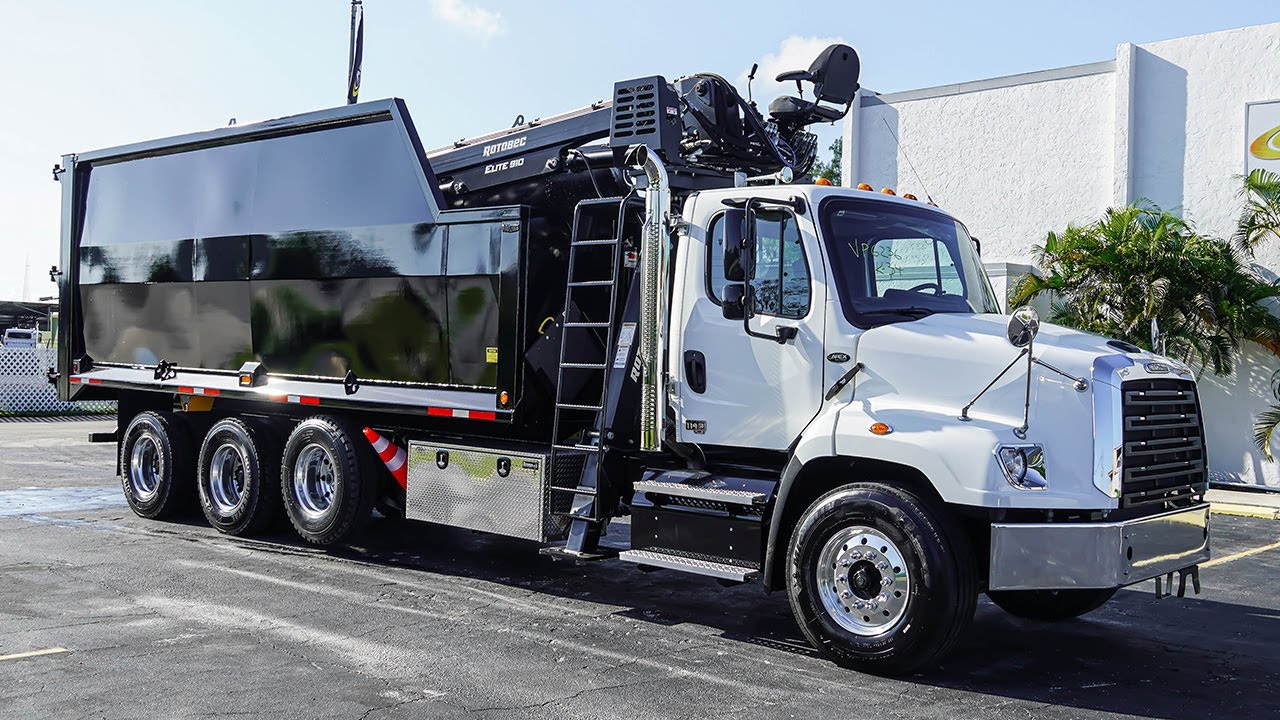 New Freightliner Dump Body Rotobec Grapple Truck