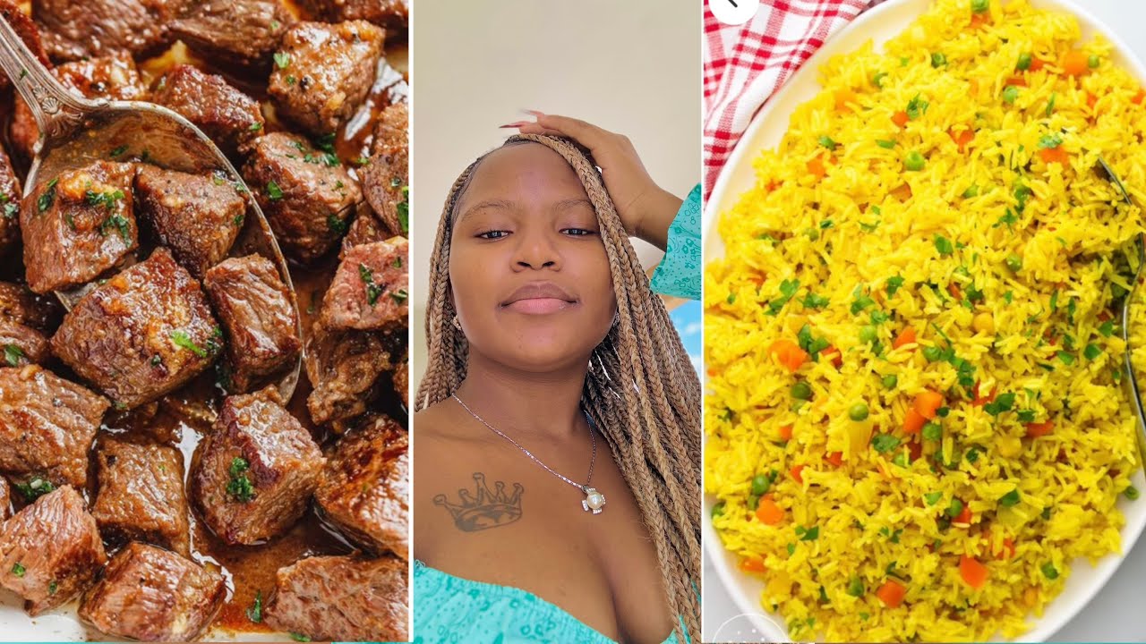 COOKING VLOG:How to make vegetable rice and beef stew 😋🤤