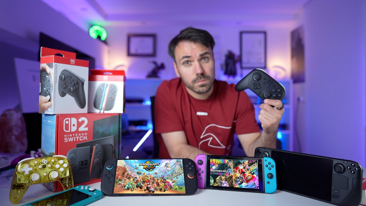 Nintendo Switch 2: Unboxing + Größenvergleich & Zubehör