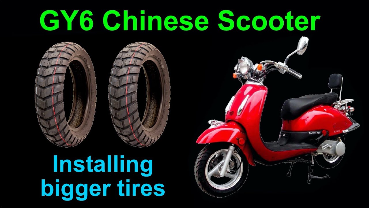 Changing tires on a 150cc Gy6 Chinese scooter