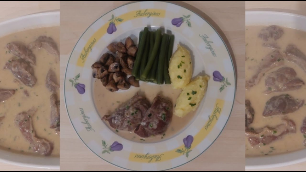 Joues de Porc à la moutarde et ciboulette: Un plat facile qui ne demande qu'à être dégusté.