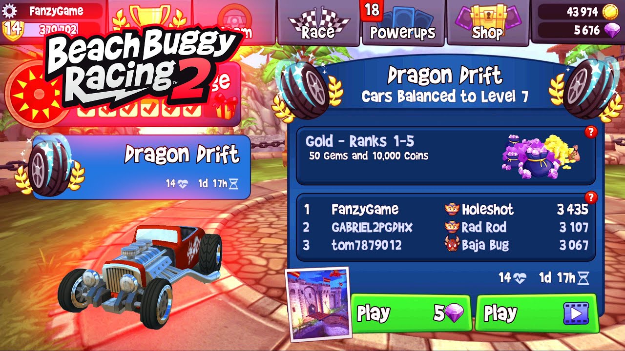 Dragon Drift 1st Place - Holeshot ft El Zipo - Beach Buggy Racing 2