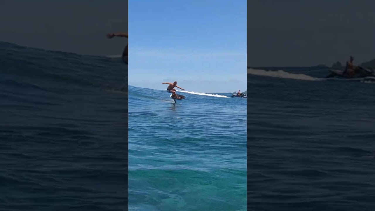 Chipri Courde aka KingKong his paradise in Tahiti,🏝️he sends as usual on the waves at full speed 🏎️