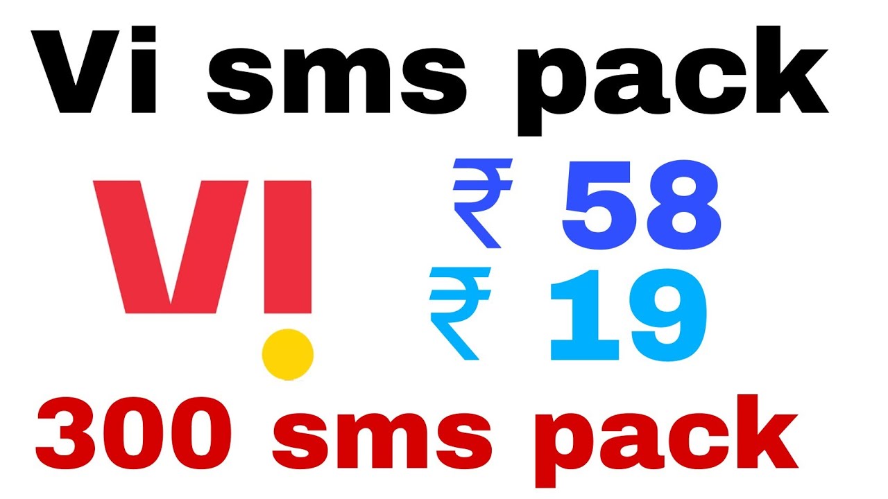 vi sms pack recharge | vodafone sms pack recharge | idea sms pack | 27 March 2022