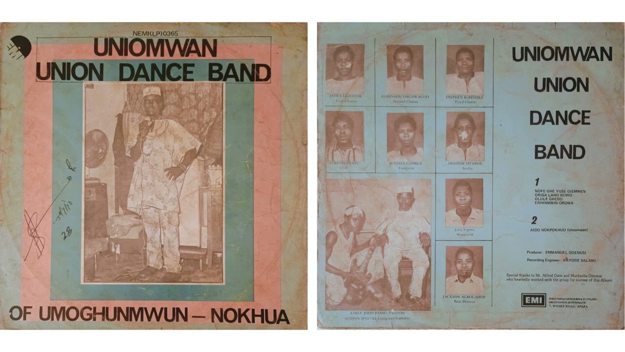 UNIOMWAN UNION DANCE BAND OF UMOGHUNMWUN-NOKHUA - Orisa Laho Wowo
