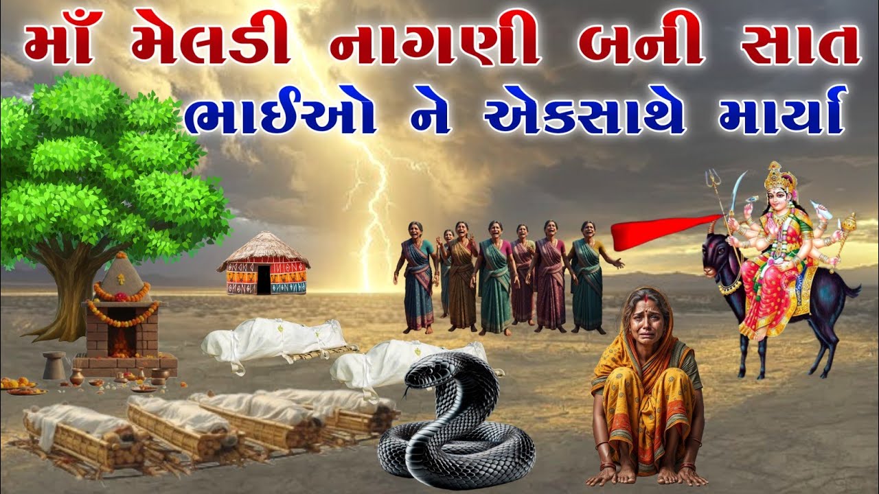 માઁ મેલડી નાગણી બની સાત ભાઈઓ ને એકસાથે માર્યા | Meladi ma no itihas | vahanvati digital