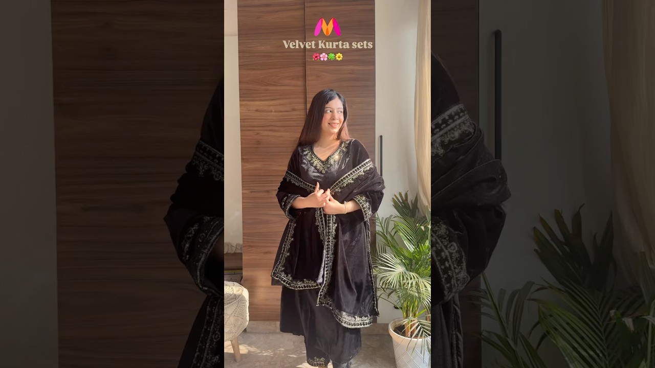 Myntra kurta set haul | myntra velvet kurta sets #myntrahaul