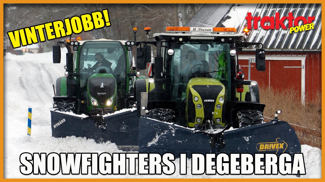 RÖJER EFTER SNÖKANON – Lyngby Gård röjer snö
