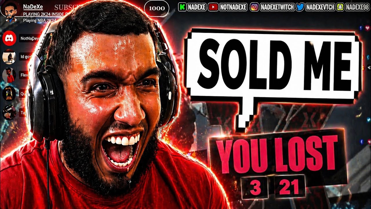 NaDeXe FIRST GAME / LOSS 😡😤 in His First NBA 2k24 Game In The Park 🏀🎮 | First Loss Reactions! 😱🔥