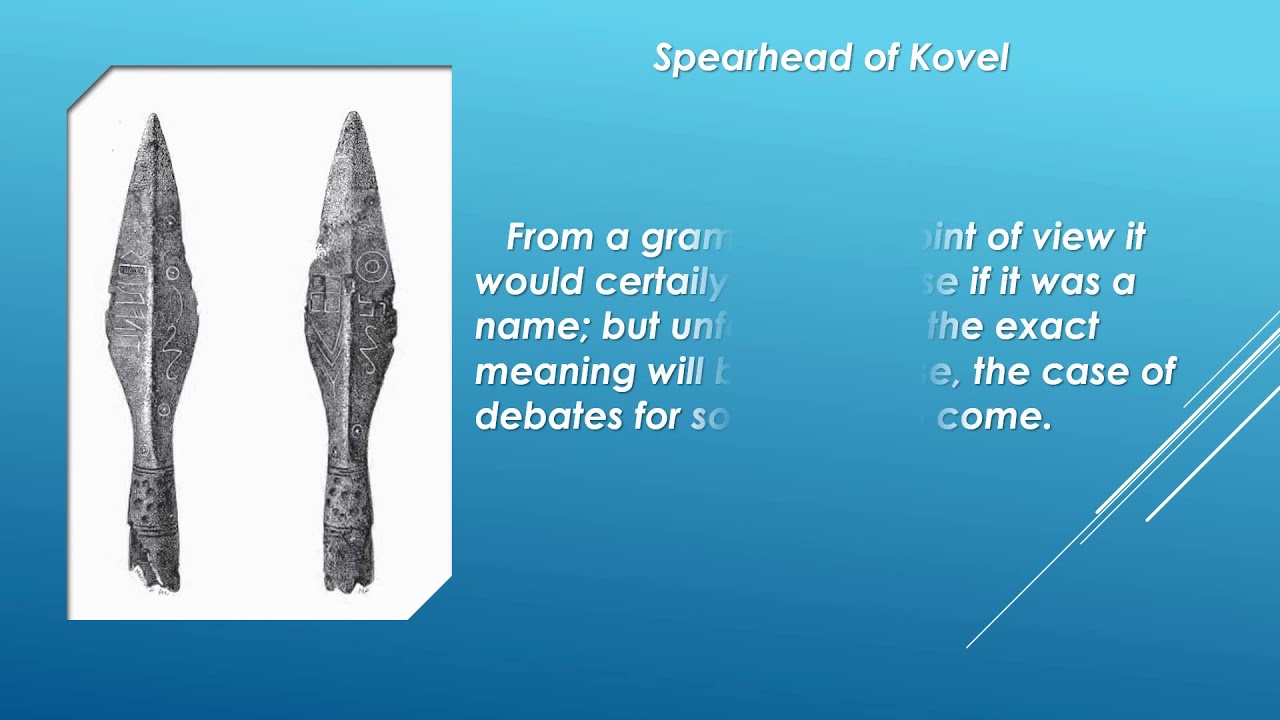 Runic inscriptions in Gothic language.