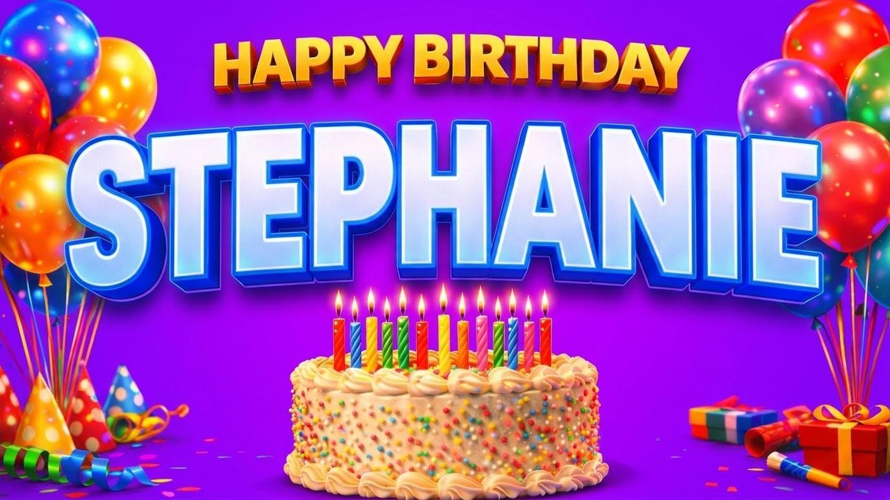 Happy Birthday Stephanie 🎂 | Personalized Birthday Song for Stephanie