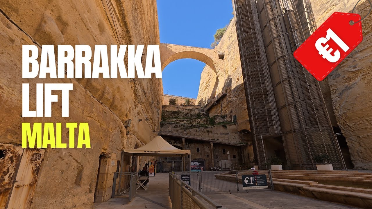 Barrakka Lift Valletta - Everything You Need to Know | 4K Walking Tour