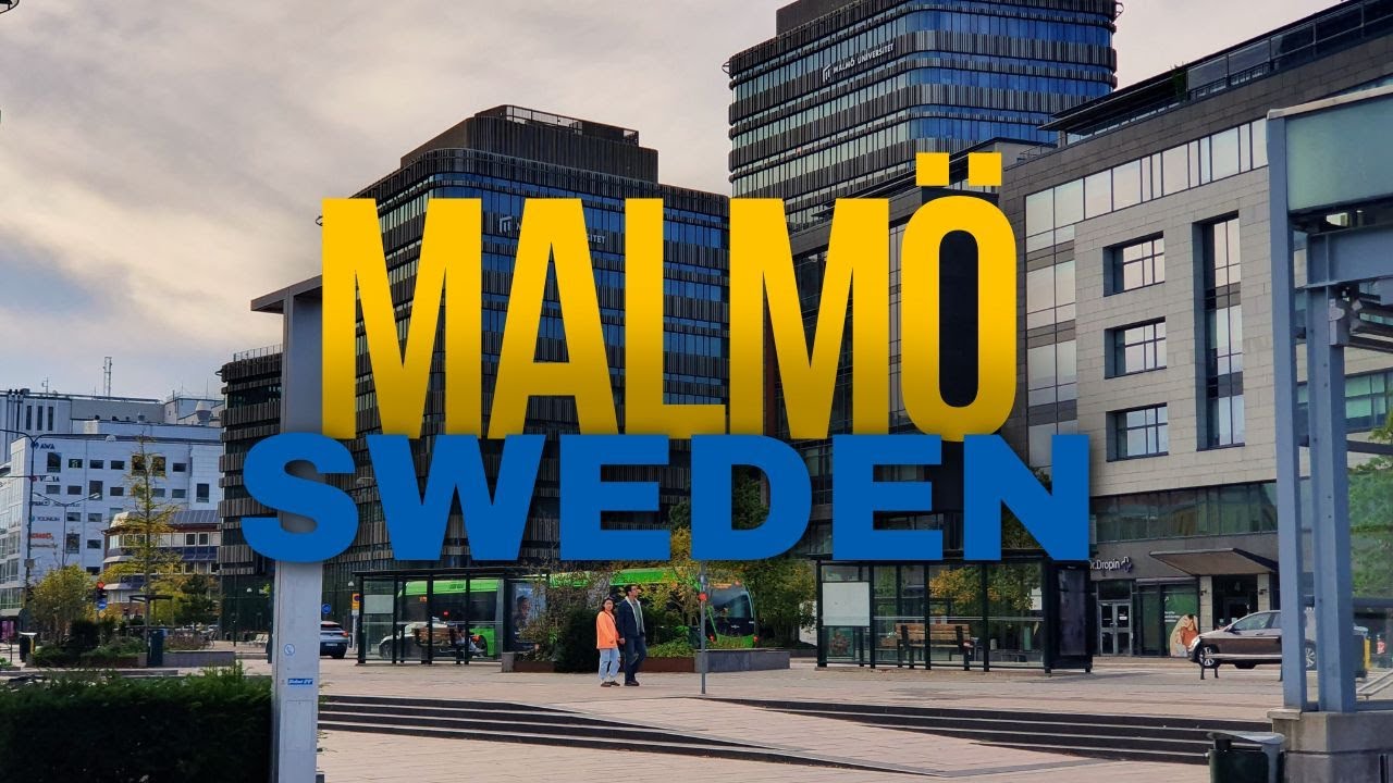 Malm&ouml; City Walking Video | City Center | Tourist Attraction | Day Trip