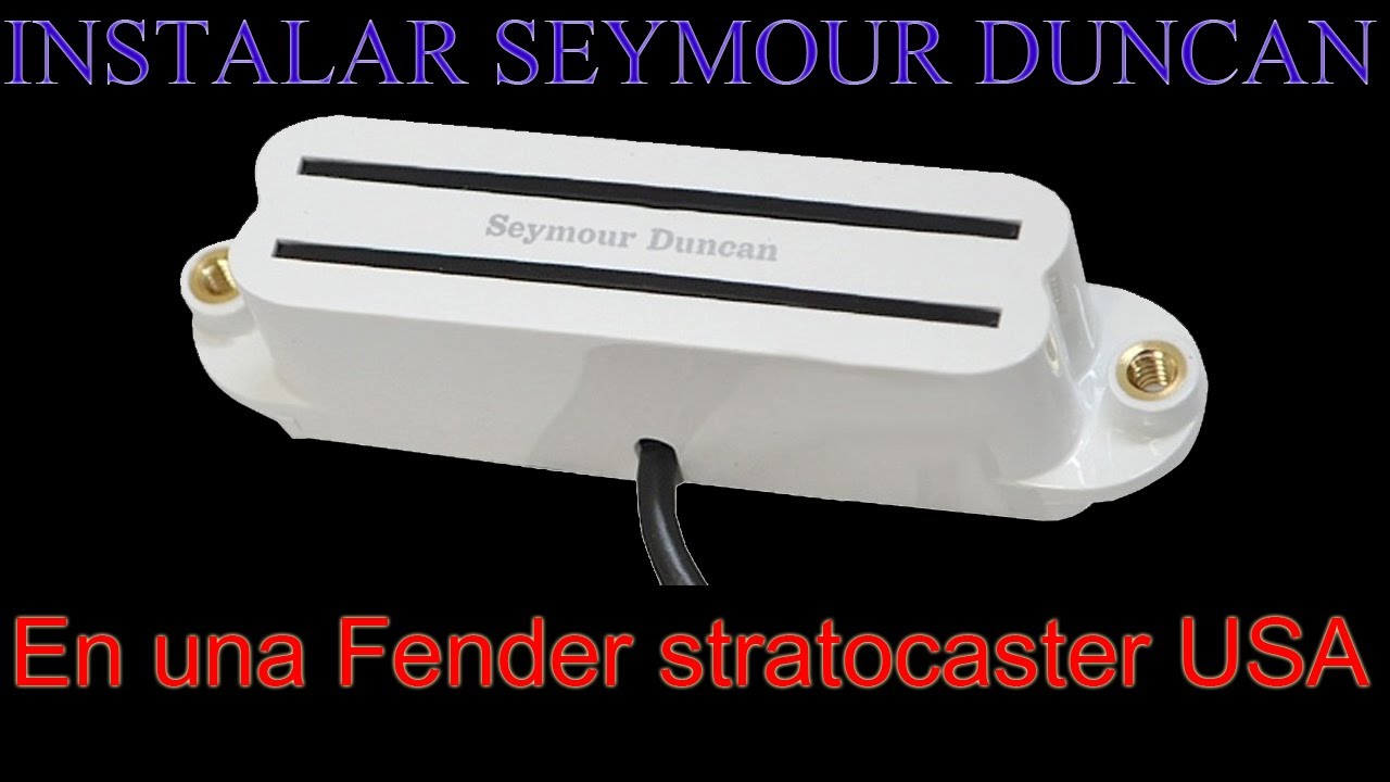 Instalar Seymour Duncan hot rails en una Stratocaster USA