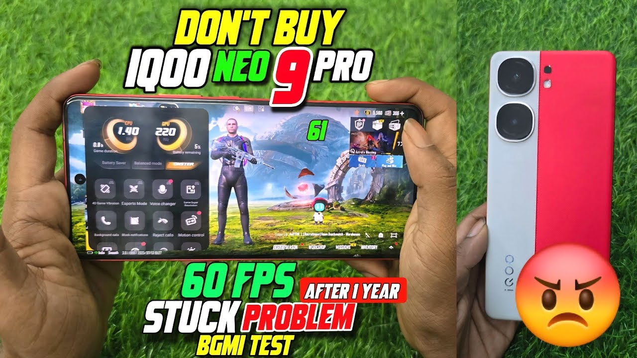 IQOO neo 9 pro after full gaming test after 1 year | IQOO neob9 pro 60 FPS Stuck problem fix👍