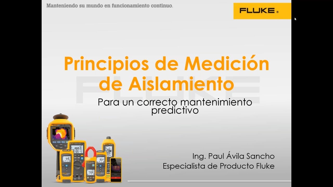 Webinar: Principios de Medición de Aislamiento