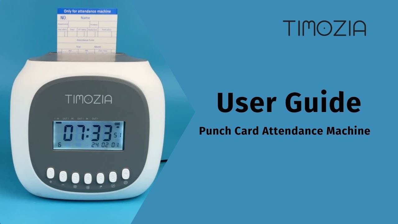 7. Identify Front & Back Side of Punch Card | Timozia Punch Card Attendance Machine Guideline