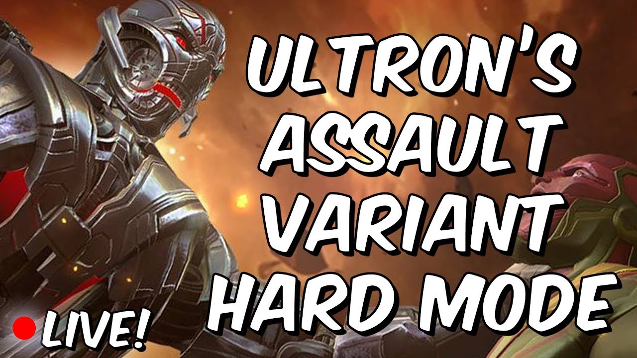Ultron's Assault Variant: HARD Mode Completion Clear Part 1 - Marvel Contest Of Champions