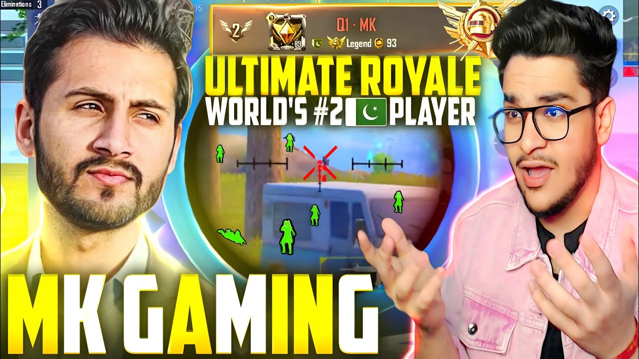 History Created 🇵🇰 Pak 3 Youtubers On Top 🔥 Ultimate Royale Hardest Lobbies Fight | MK GAMING