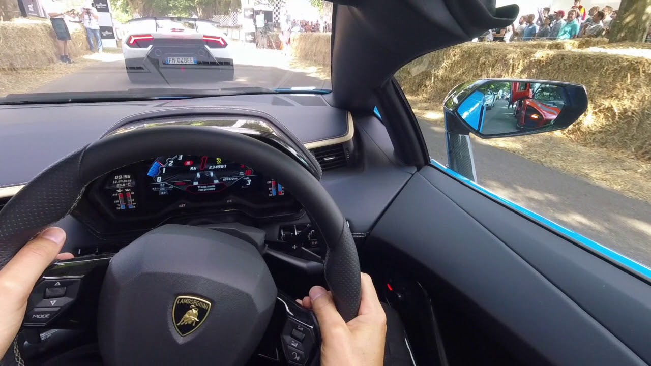 Supercars of London joins me in the Aventador S Roadster on my 1st Goodwood FOS Hill Climb!!