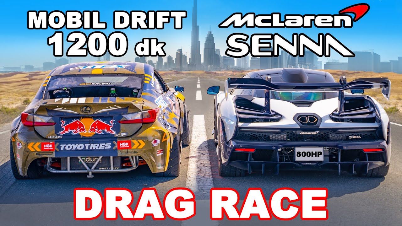 McLaren Senna v Lexus 1.200 dk: DRAG RACE