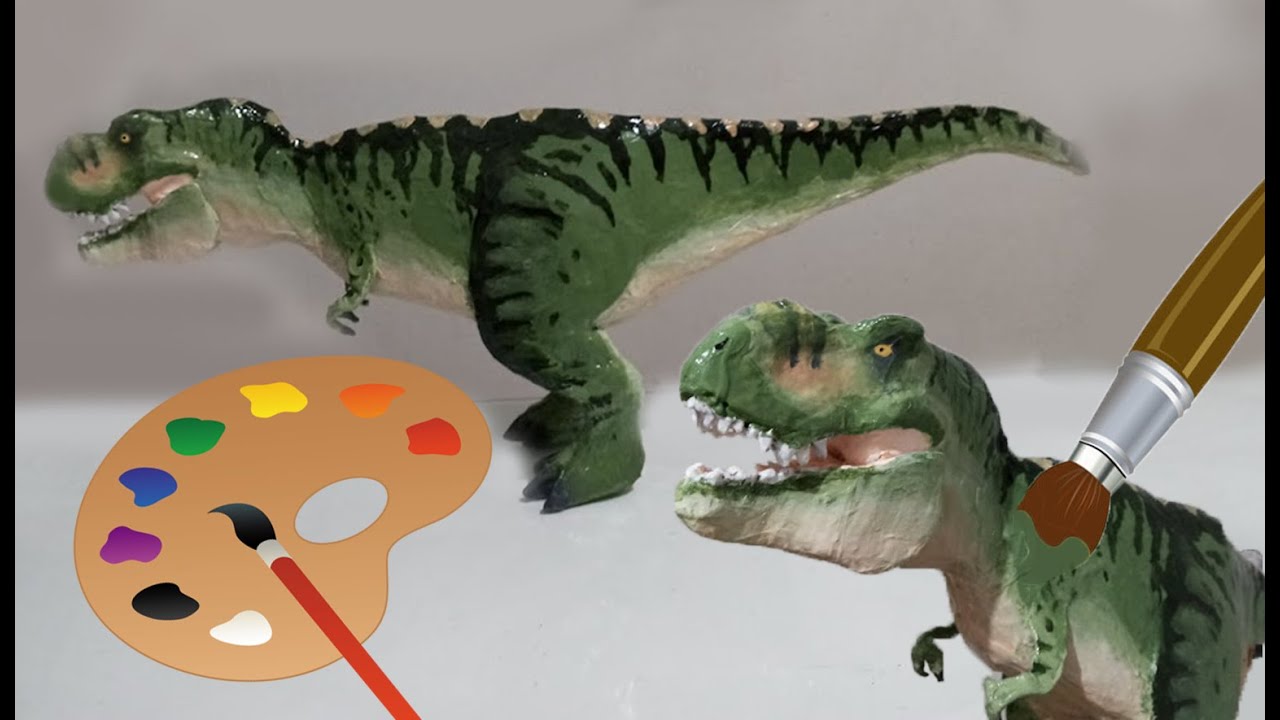 Como pintar um tiranossauro rex