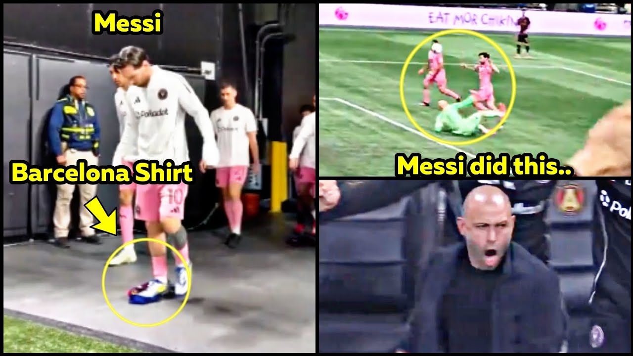 🔥MESSI Silences HATERS after Stepping on Barcelona Shirt with INSANE Goal vs Atlanta Reactions