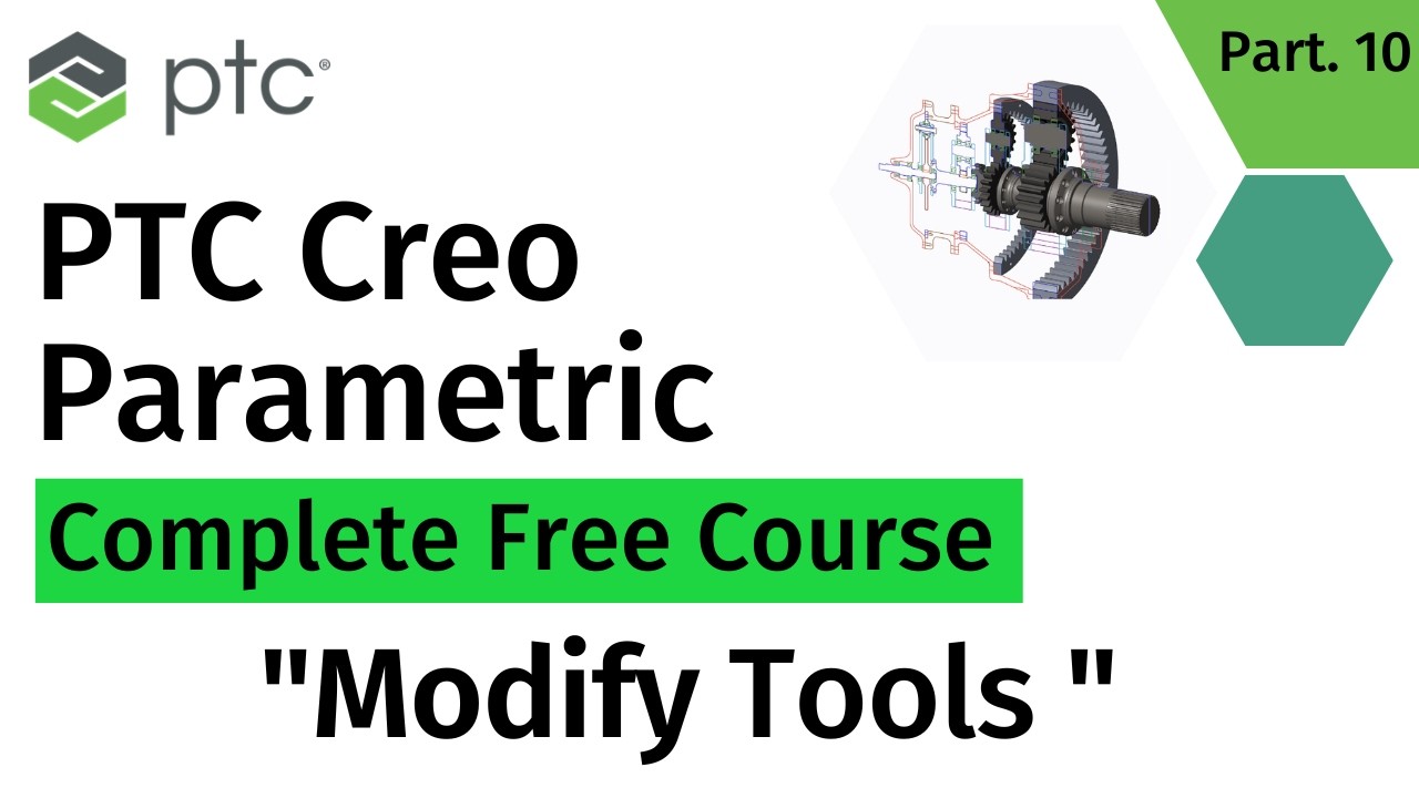 PTC Creo Tutorial: Modify Tools | #10