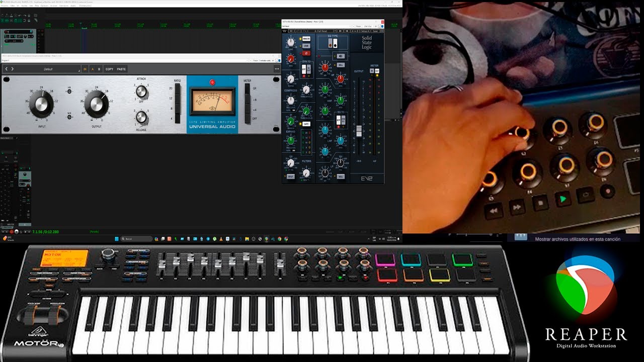 CONFIGURACIÓN DE MOTOR 49 BRHRINGER  EN REAPER DAW