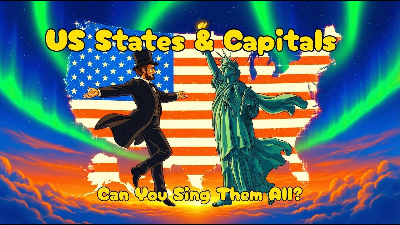 Learn ALL 50 States in 6 Minutes! Kids Geography Song That Actually Works [2026]