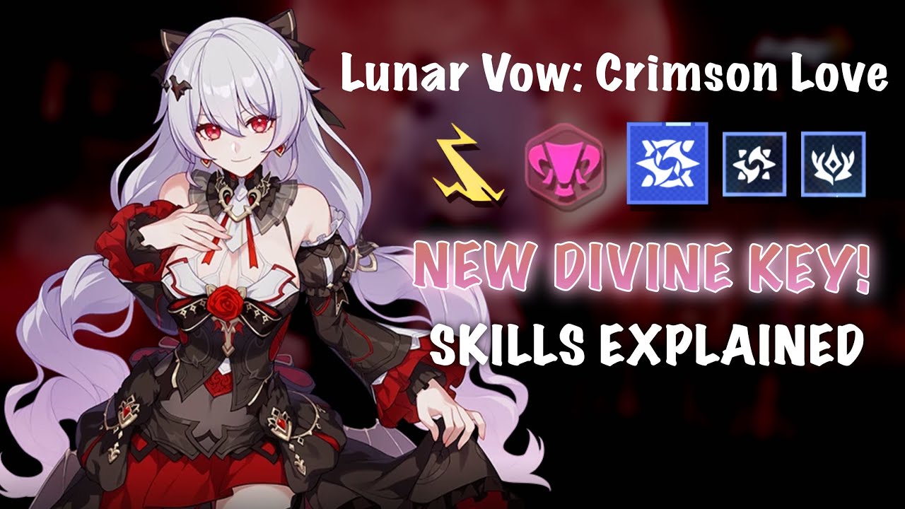 Everything about Luna's NEW DIVINE KEY in 3 minutes! | Lunar Vow: Crimson Love [CN Beta 8.7v3]