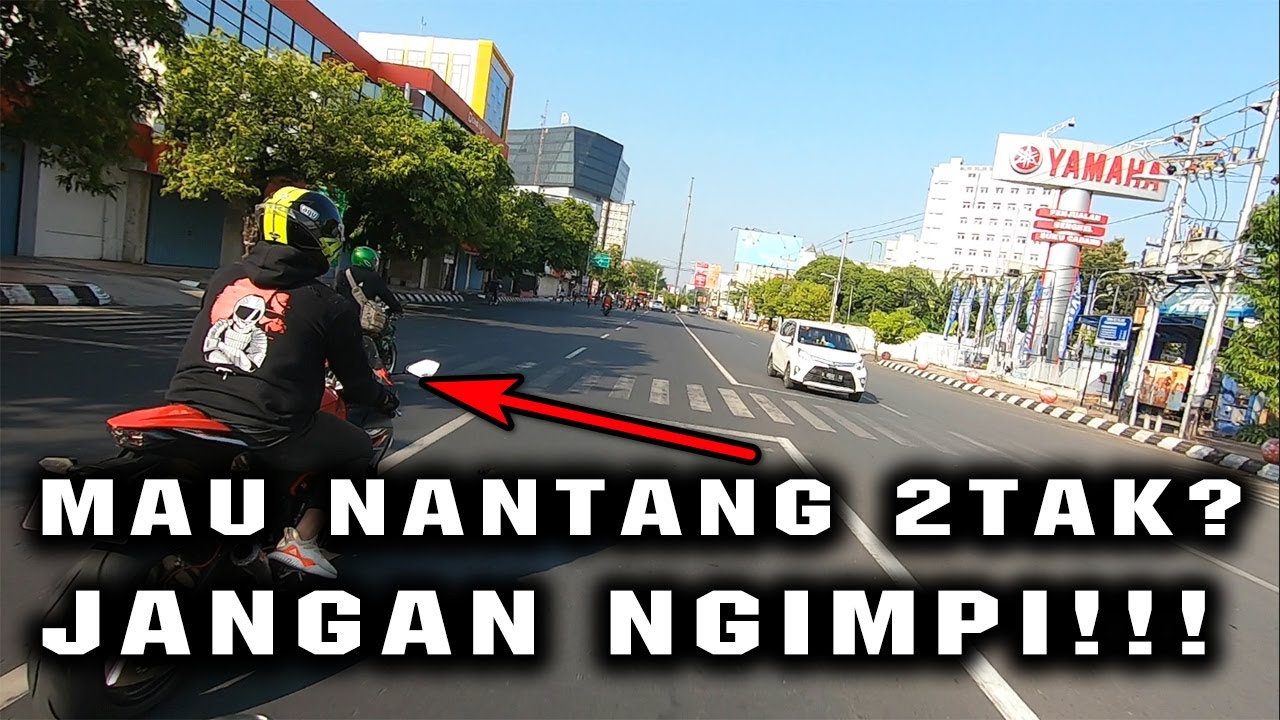 NINJA 250 GAK TERIMA DI SALIP RX KING!!!