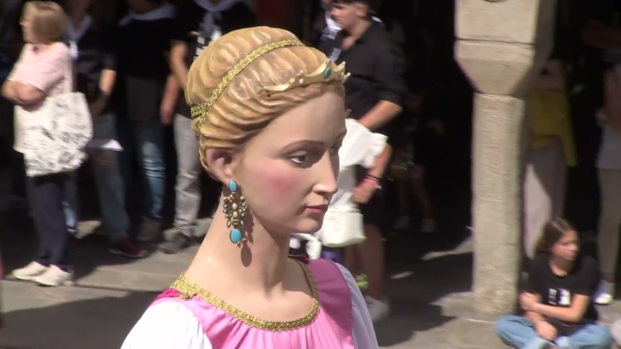 Trobada de gegants a la Festa Major de Sant Joan de les Abadesses 2024