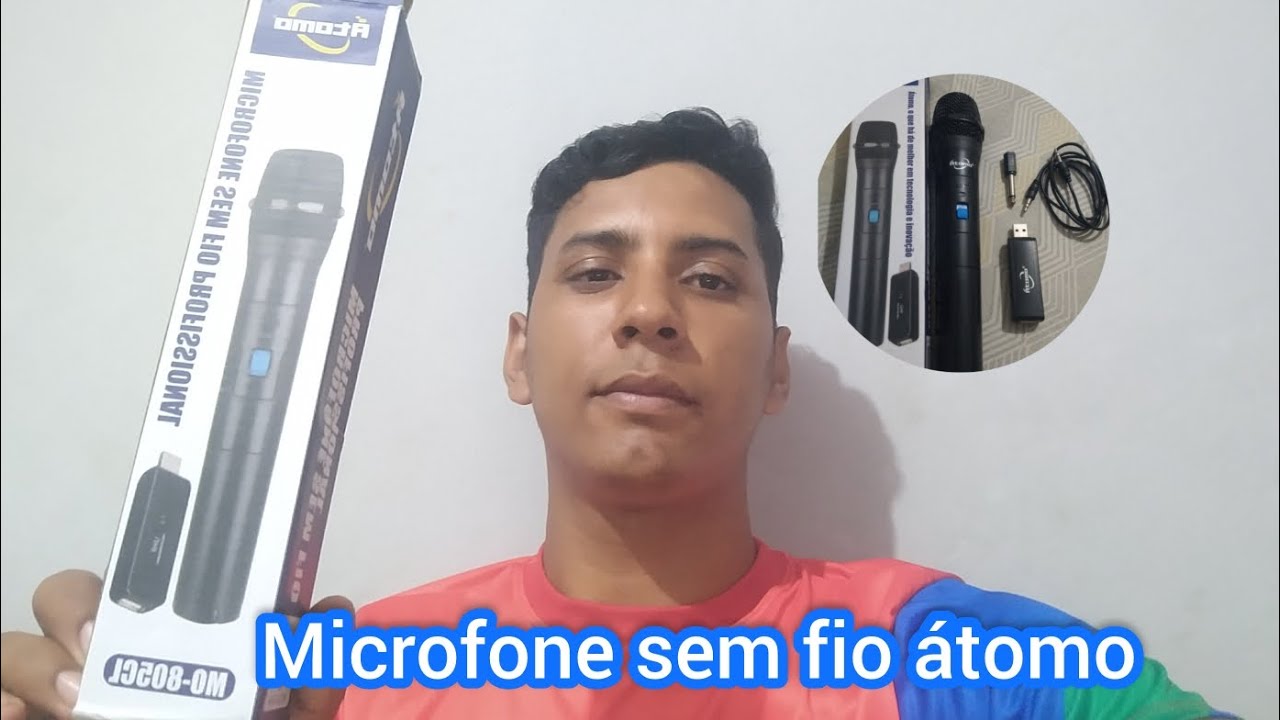 microfone sem fio átomo